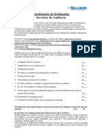 Cuestionario de Evaluación para Auditorías