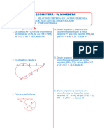 TEMA 1 - RELACIONES METRICAS EN LA CIRCUNFERENCIA - 3 SEC. - IV BIMESTRE - PMD