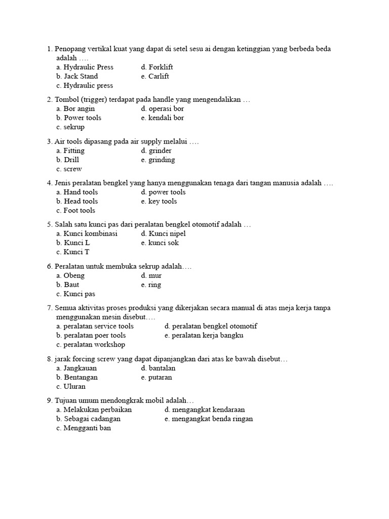 Contoh soal pdto kelas 10 semester 1 beserta jawabannya Contoh soal pdto kelas 10 semester 1 beserta jawabannya