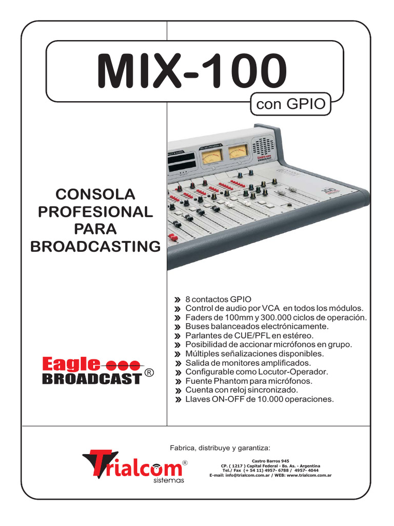 Mix 100 con gpio pdf micr fono diodo emisor de luz