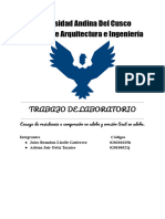 Ensayo de Resistencia A Compresión en Adobe y Erosión Saet en Adobe.