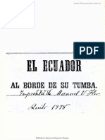 Ecuador Al Borde de Su Tumba 1875
