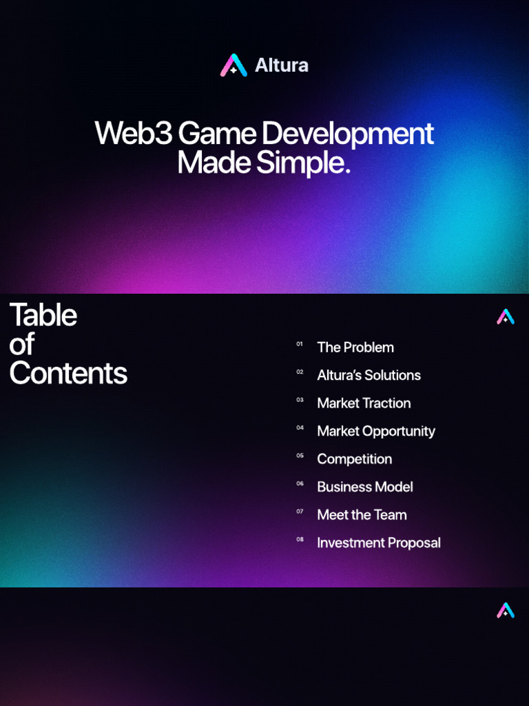 Altura: Simplifying Web3 Game Dev | PDF