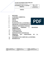 Procedimiento para La Auditoria Ambiental