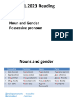 5.11.2023 Reading: Greeting Noun and Gender Possessive Pronoun