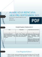 Pembuatan Rencana Aksi PPG Agustus 2022