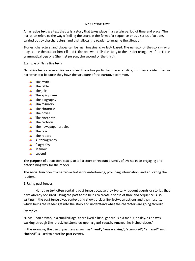 Narrative Text | PDF | Narrative | Adjective