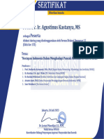 Sertifikat FDD12 - Prof. Dr. Ir. Agustinus Kastanya, MS