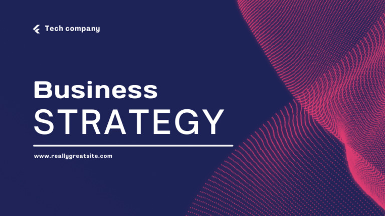 Blue and Pink Professional Business Strategy Presentation | PDF