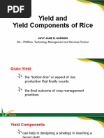 Day3 - Yield and Yield Components