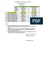 Jadwal Pembina Upacara