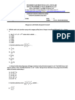 (P) PTS Matematika (Minat) X, Mipa 2022