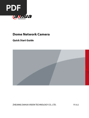 Dahua Dome Network Camera Quick Start Guide V1.0.2