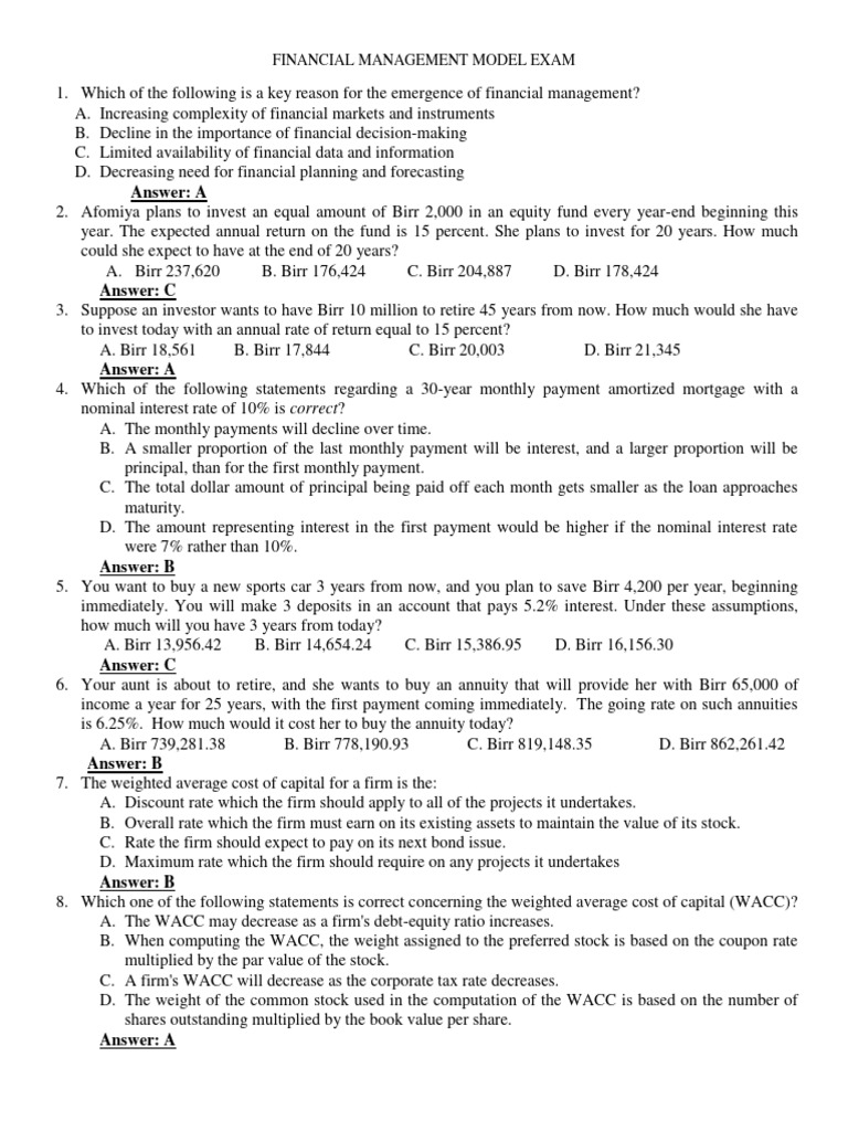 Present Value Impact of Interest Rate Changes | PDF | Cost Of Capital ...