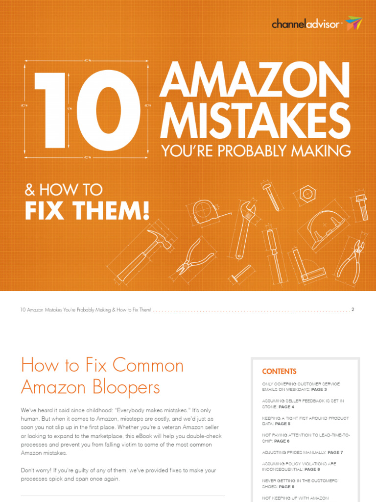 10 Amazon Mistakes To Avoid | PDF