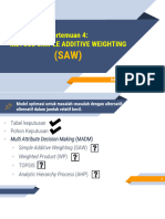 Pertemuan 04. Metode SAW