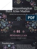 Chalkboard With Javanese Batik Illustrations Newsletter