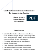 The Fourth Industrial Revolution and Its Impact To