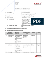 Format Rencana Pembelajaran Fasilitator Kader MM