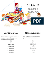 Sujeto Y Predicado: Tecnicismos Neologismos