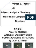 TYBSc Complexometric Titration