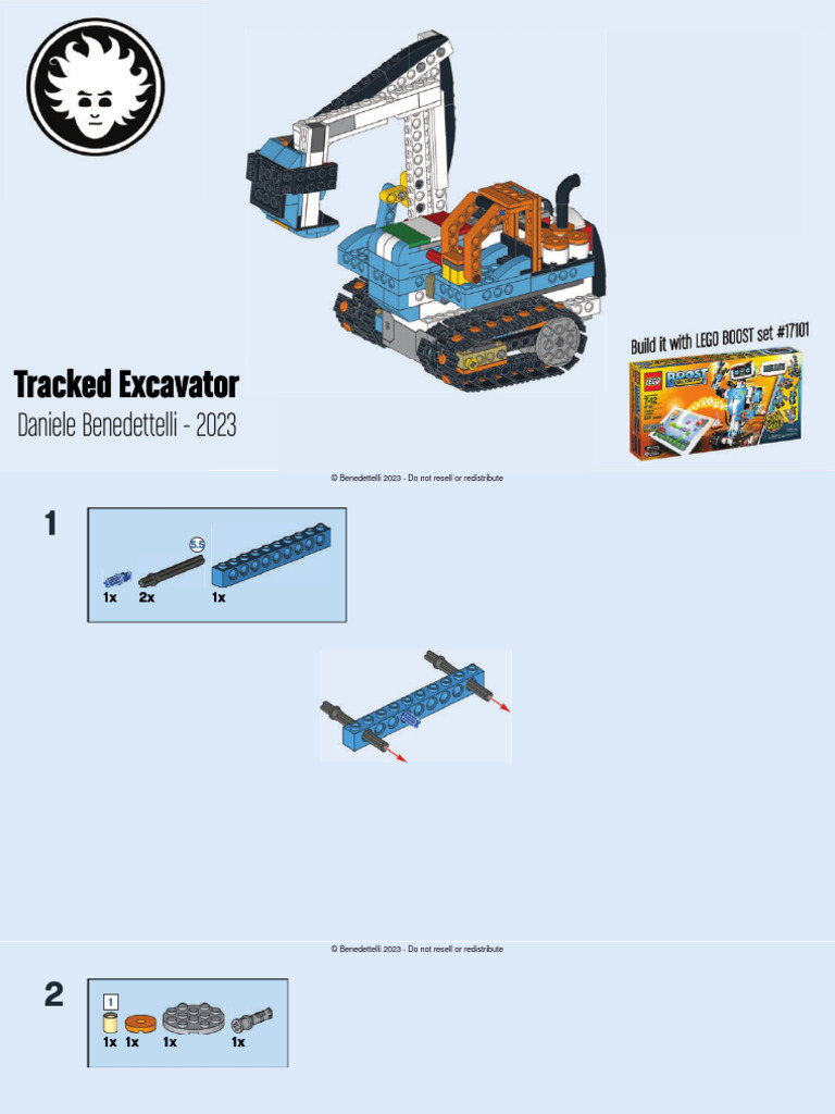 LEGO BOOST Excavator Tracked Base | PDF