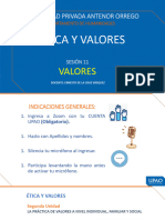 s11 - PPT - ÉTICA Y VALORES - Los Valores - 2022-10