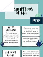 Assumptions of Art