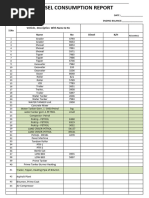 Diesel Usage Logbook Template | PDF | Diesel Engine | Vehicle Technology
