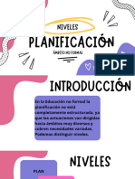 Niveles de Planificación en El Ámbito No Formal