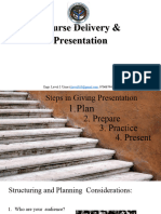 Course Delivery & Presentation