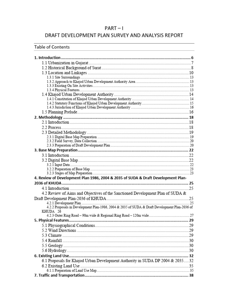 Khajod Urban Development Plan 2039 | PDF | Gujarat