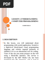 Lesson 1 Understanding Computer Programming