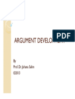 Argument Development