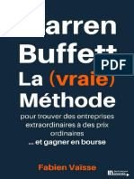 Warren Buffet, La Vraie Methode