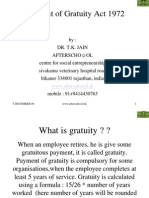 Payment of Gratuity Act 1972