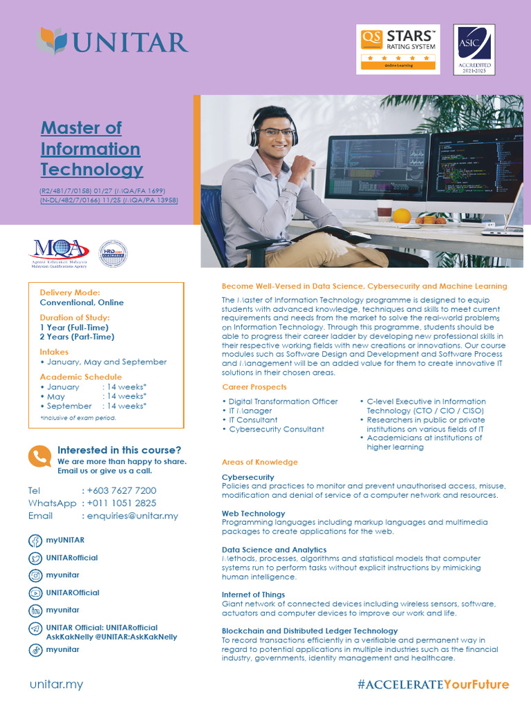Master of Information Technology Program | PDF | Computer Security ...