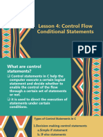 NLesson 4 Control Flow