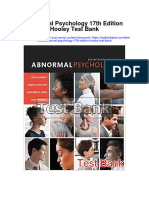 Abnormal Psychology 17th Edition Hooley Test Bank