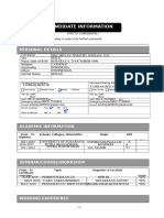 Candidate Information Form - AFIA - CO.