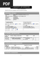 Candidate Information Form - AFIA - CO.