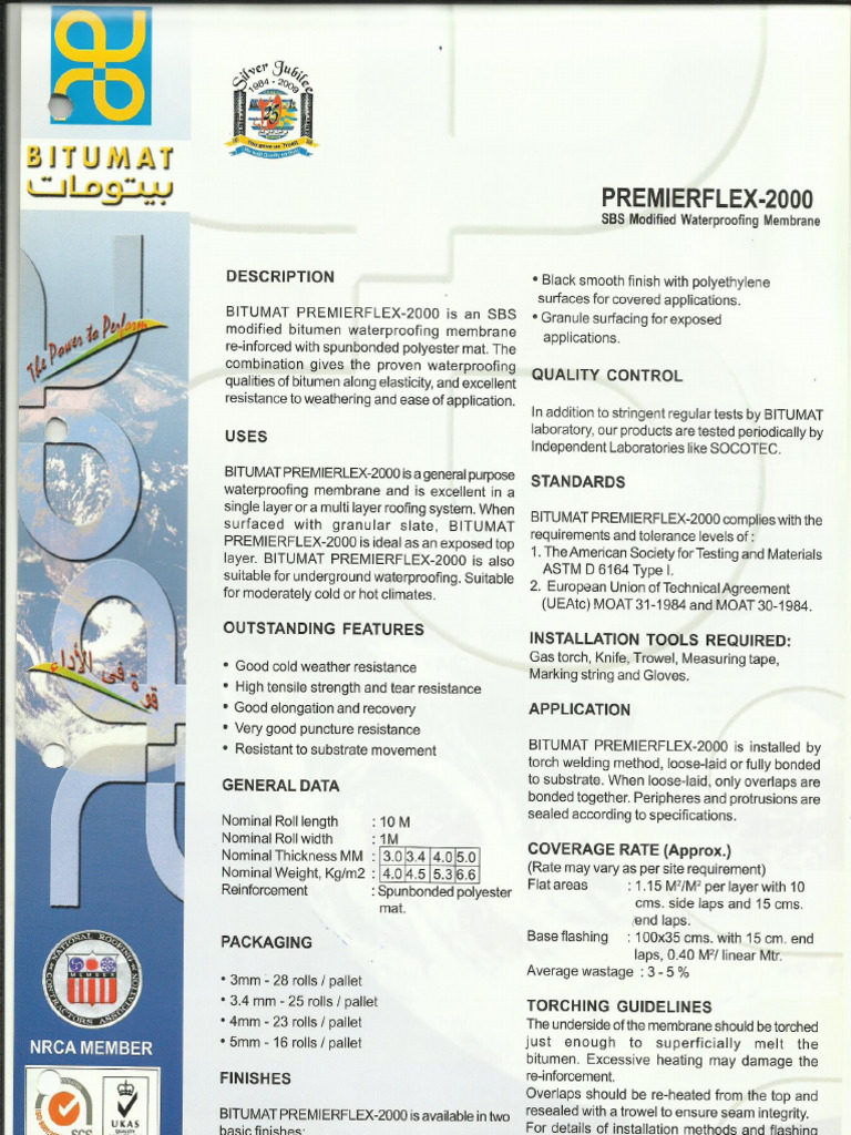 Premierflex 2000 | PDF