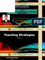 Unit 2 Teaching Strategies