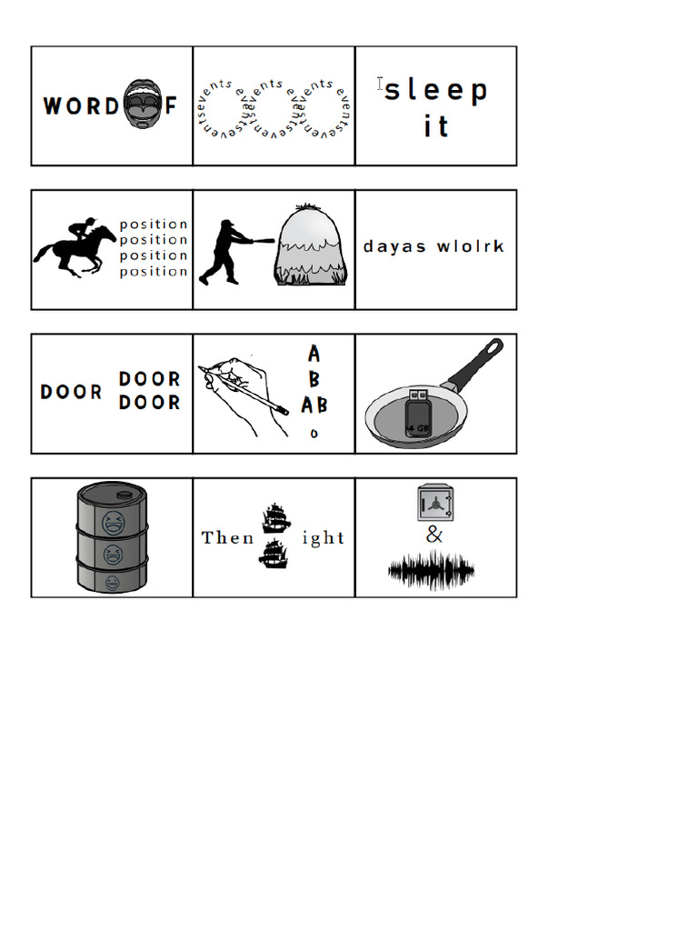 Rebus Puzzles Idioms | PDF