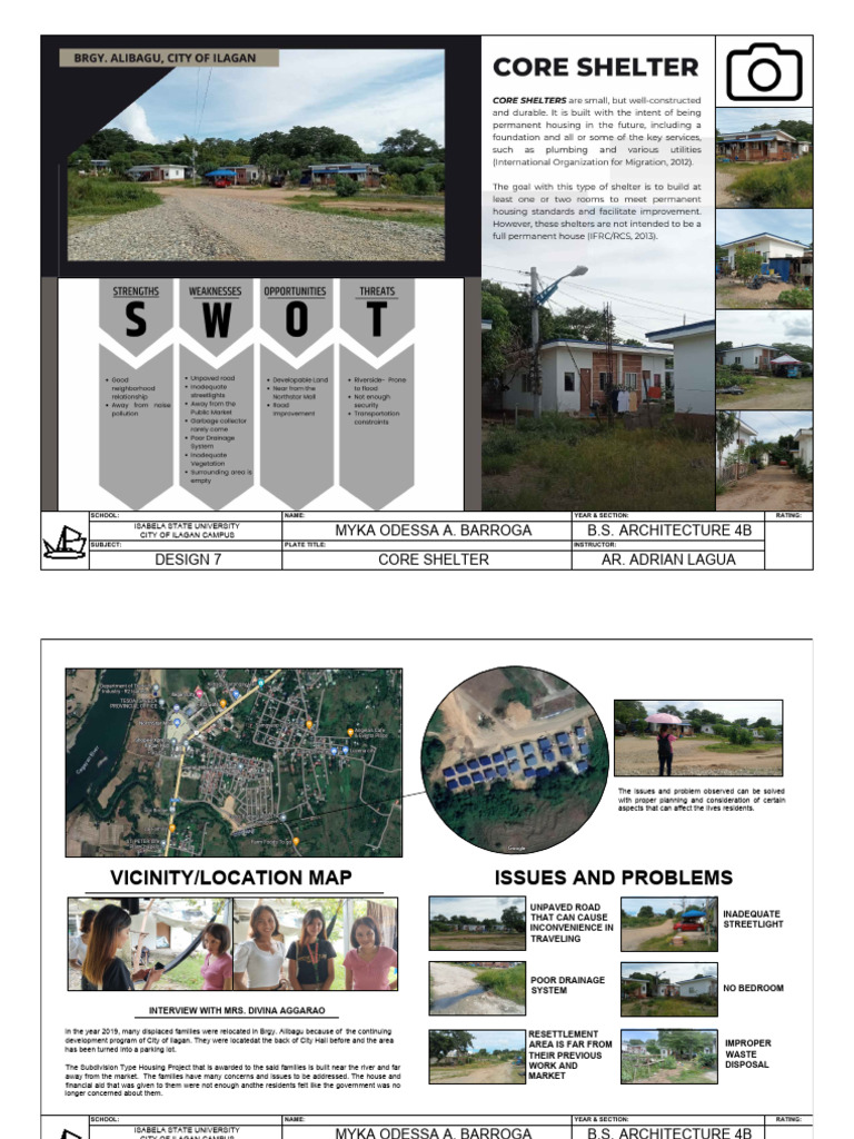 Redevelopment of Core Shelter Plan | PDF