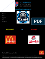 Team Beta-McDonald Vs Wendy Accounting Assignment Edited