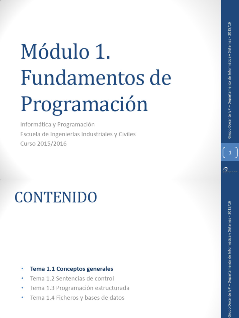 Fundamentos de Algoritmos y Programación | PDF | Lenguaje de ...