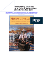 Mirror For Humanity A Concise Introduction To Cultural Anthropology 7th Edition Kottak Test Bank