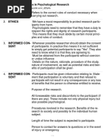 Chapter 4 Ethics in Psychological Research