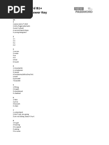 New Password B1+ UT Answer Key